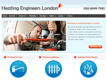 Tablet Screenshot of heatingengineerslondon.com